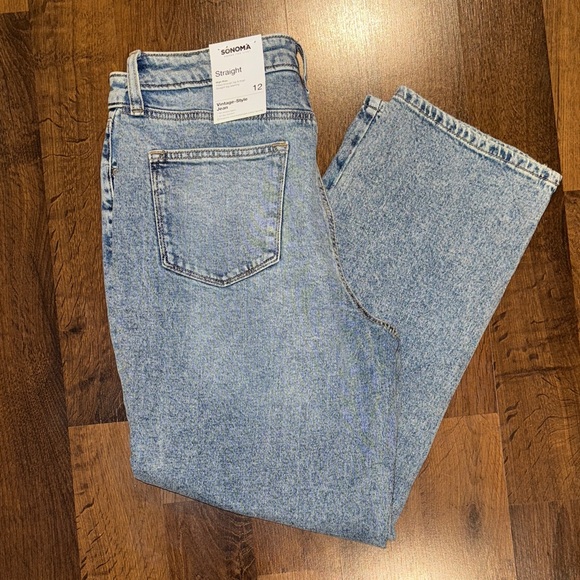 Sonoma Womens Vintage Style Straight Jeans (size 12) - Picture 1 of 6